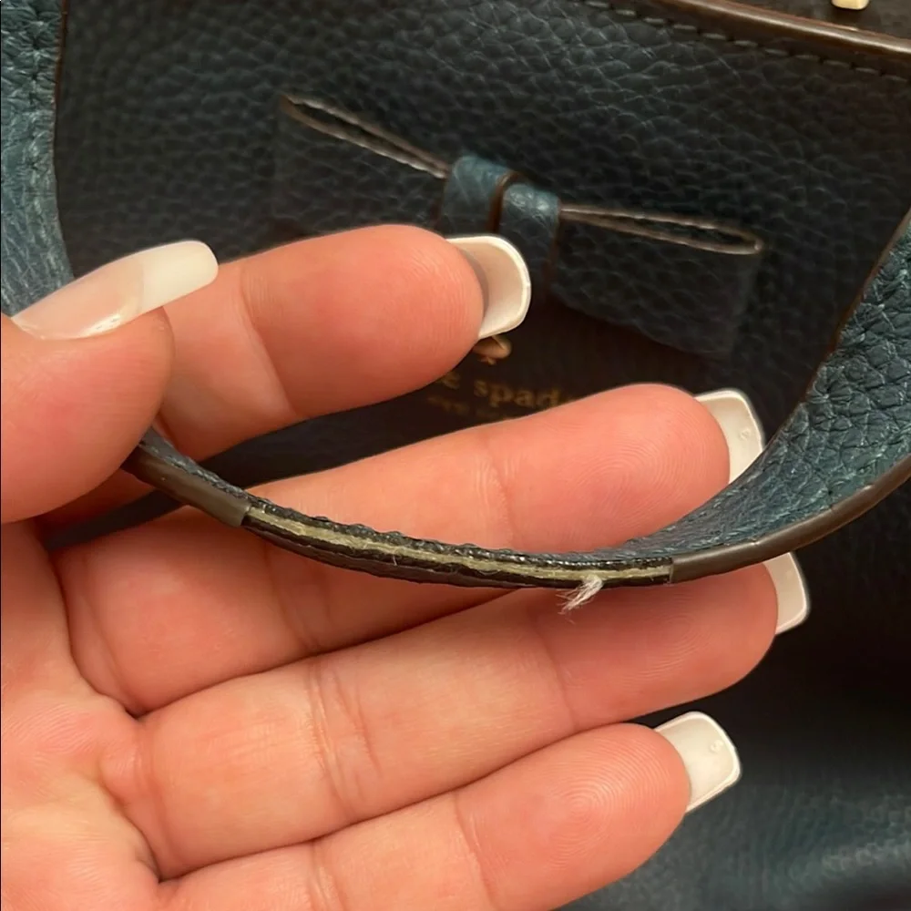 Kate Spade Blue Satchel with Gold Hardware - Picture 4 of 7